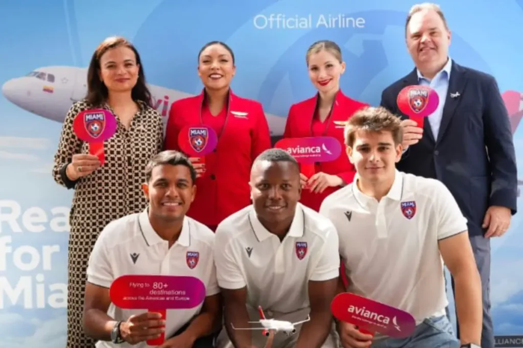 Avianca se convierte en el patrocinador oficial del Miami FC